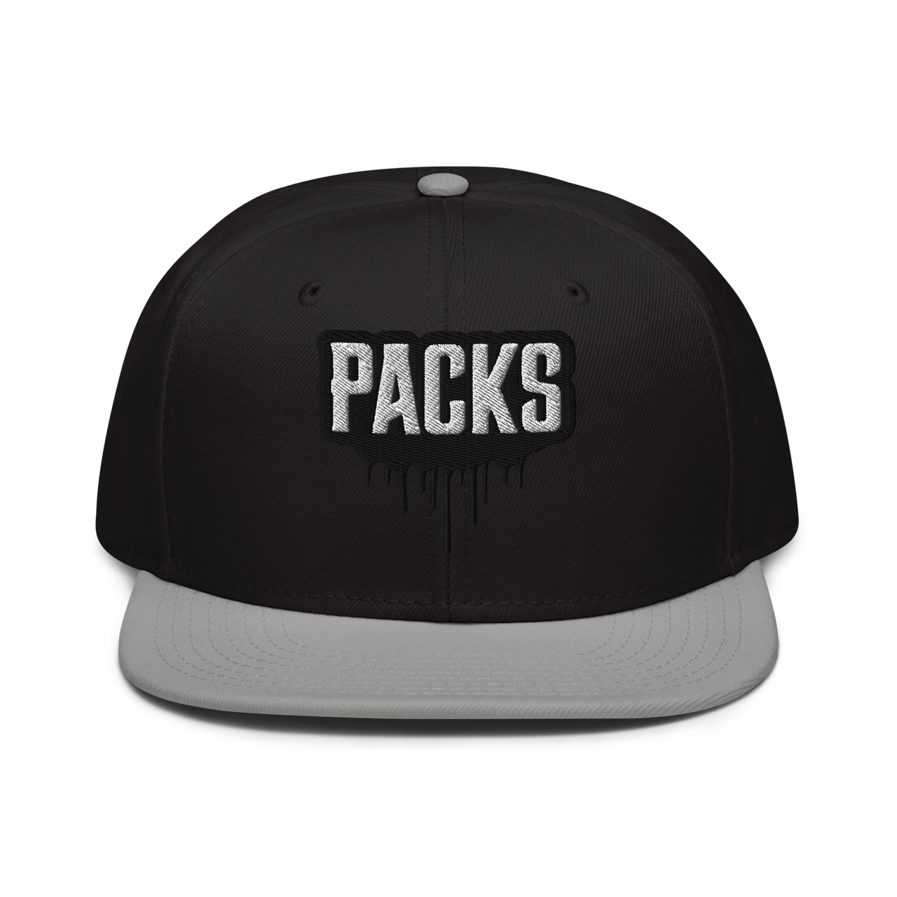 PACKS Snapback Hat - Black & Grey